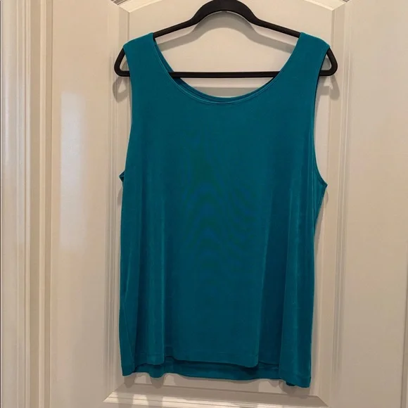 Chico's Size 3 Turquoise Travelers Set (pants & tank) - Picture 6 of 6